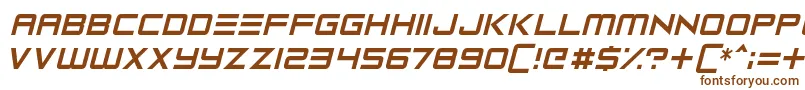 Fonte Robot Reavers – fontes marrons em um fundo branco