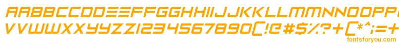 fuente Robot Reavers – Fuentes Naranjas Sobre Fondo Blanco