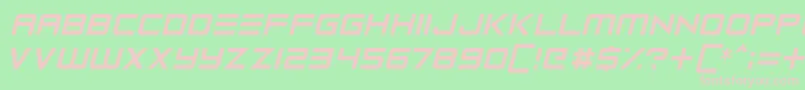 Robot Reavers Font – Pink Fonts on Green Background