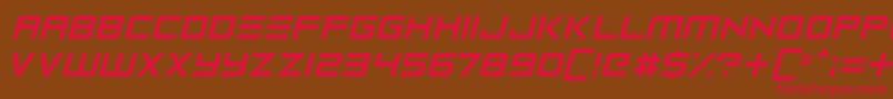 Robot Reavers Font – Red Fonts on Brown Background