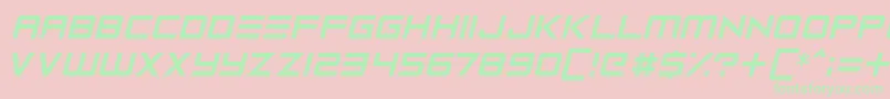 Robot Reavers Font – Green Fonts on Pink Background