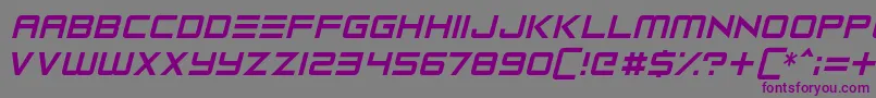 Robot Reavers Font – Purple Fonts on Gray Background
