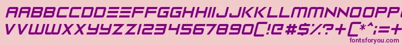 Robot Reavers Font – Purple Fonts on Pink Background