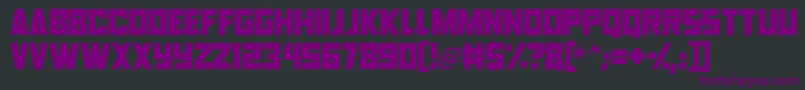 Robot Renegades Font – Purple Fonts on Black Background