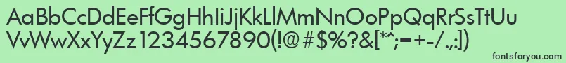 フォントLimerickSerialRegularDb – 緑の背景に黒い文字