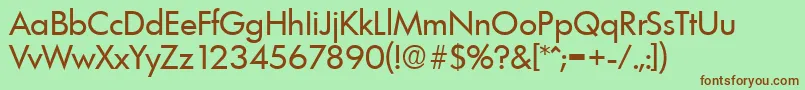 LimerickSerialRegularDb Font – Brown Fonts on Green Background