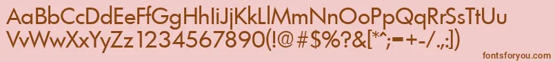 LimerickSerialRegularDb Font – Brown Fonts on Pink Background