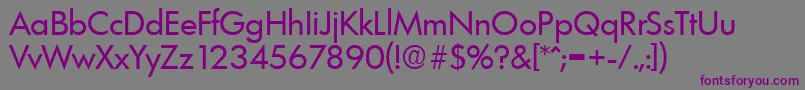 LimerickSerialRegularDb Font – Purple Fonts on Gray Background