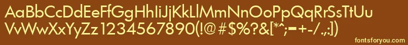 LimerickSerialRegularDb Font – Yellow Fonts on Brown Background