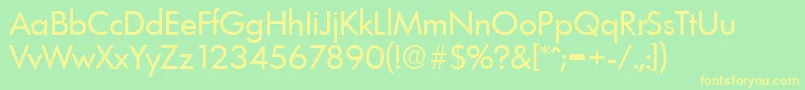 LimerickSerialRegularDb Font – Yellow Fonts on Green Background