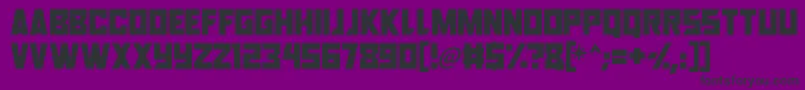 フォントRobot Renegades – 紫の背景に黒い文字