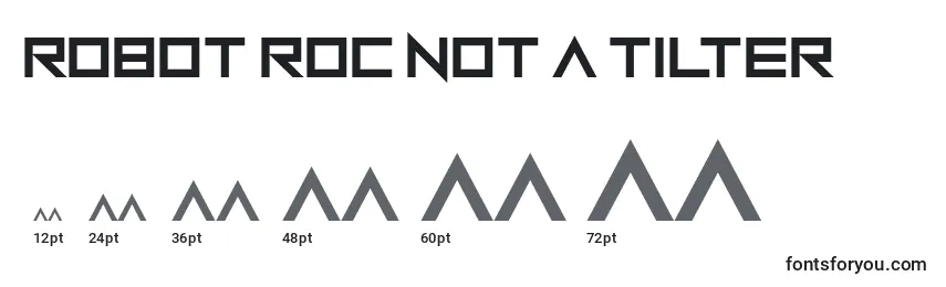 Robot Roc Not a Tilter Font Sizes