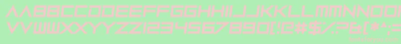 Robot Roc Font – Pink Fonts on Green Background