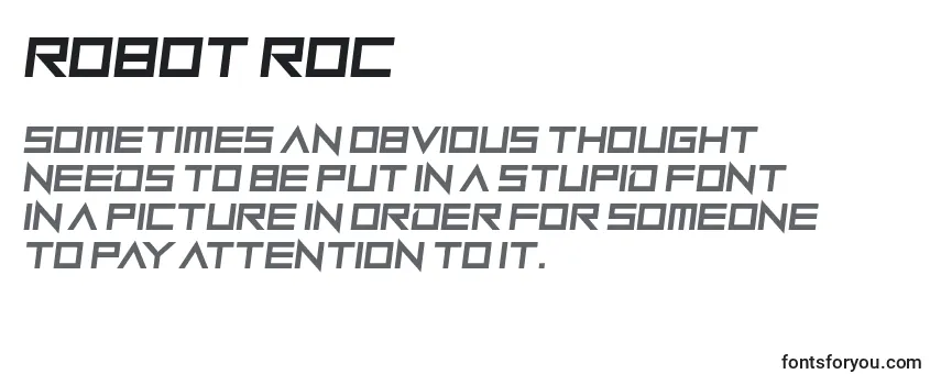 Шрифт Robot Roc