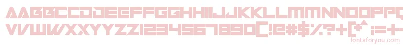 Robot World Font – Pink Fonts on White Background