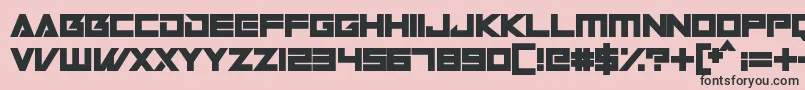 Robot World Font – Black Fonts on Pink Background