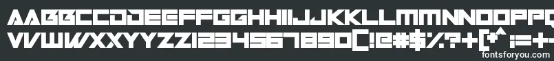 Robot World Font – White Fonts on Black Background