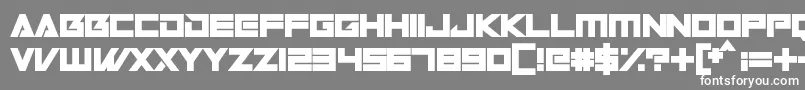 Robot World Font – White Fonts on Gray Background