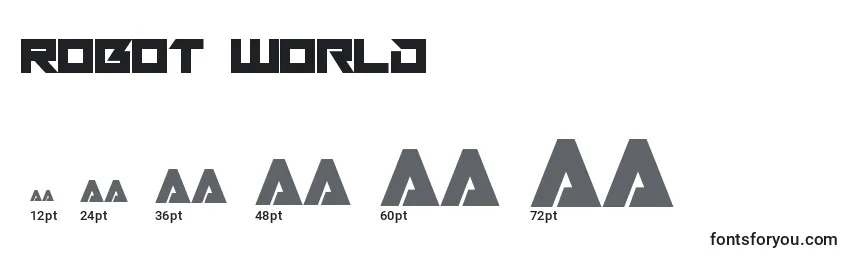 Robot World (138866) Font Sizes