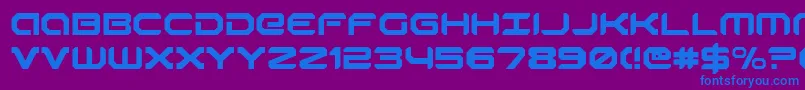 robotaur Font – Blue Fonts on Purple Background