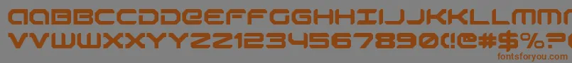 robotaur Font – Brown Fonts on Gray Background