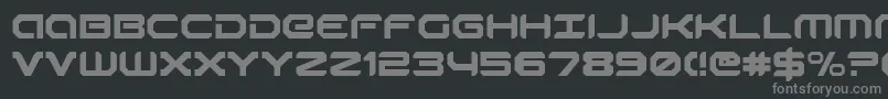 robotaur Font – Gray Fonts on Black Background