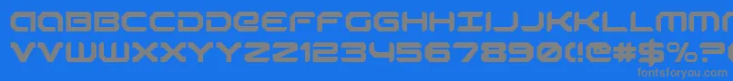 robotaur Font – Gray Fonts on Blue Background