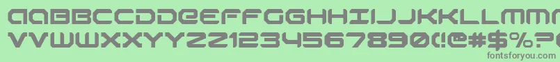 robotaur Font – Gray Fonts on Green Background