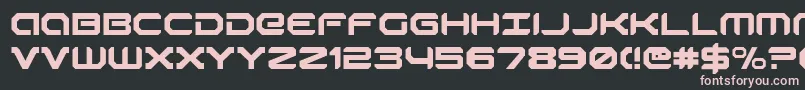 robotaur Font – Pink Fonts on Black Background