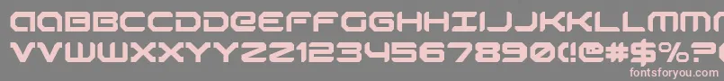 robotaur Font – Pink Fonts on Gray Background