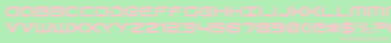 robotaur Font – Pink Fonts on Green Background