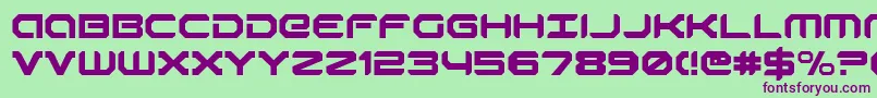 Шрифт robotaur – фиолетовые шрифты на зелёном фоне