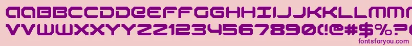 robotaur Font – Purple Fonts on Pink Background