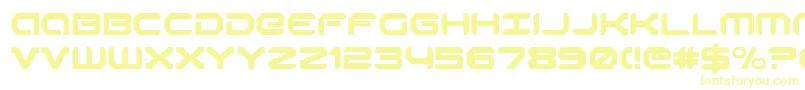 robotaur Font – Yellow Fonts on White Background