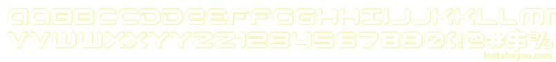 Czcionka robotaur3d – żółte czcionki