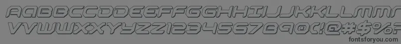 robotaur3dital Font – Black Fonts on Gray Background