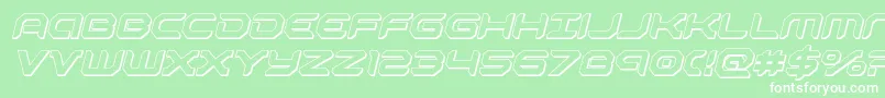 robotaur3dital Font – White Fonts on Green Background