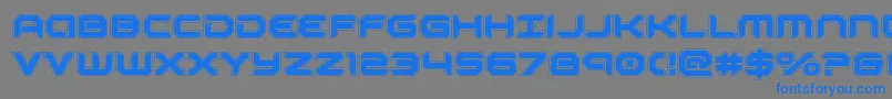 robotauracad Font – Blue Fonts on Gray Background