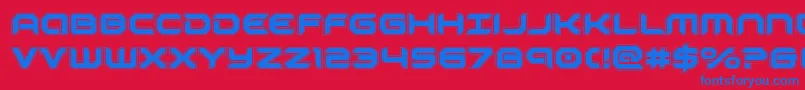 robotauracad Font – Blue Fonts on Red Background