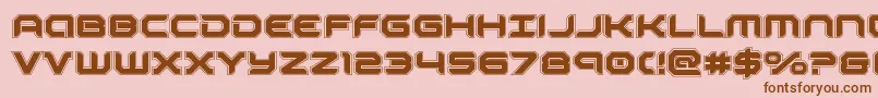 robotauracad Font – Brown Fonts on Pink Background