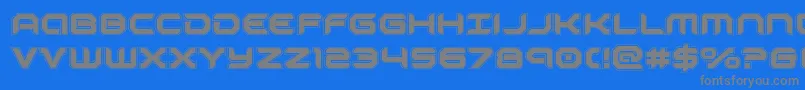 フォントrobotauracad – 青い背景に灰色の文字