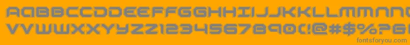 robotauracad Font – Gray Fonts on Orange Background