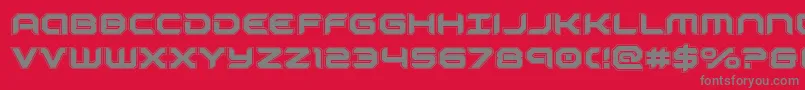 robotauracad Font – Gray Fonts on Red Background