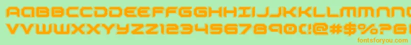 More about robotauracad Font robotauracad Font – Orange Fonts on Green Background