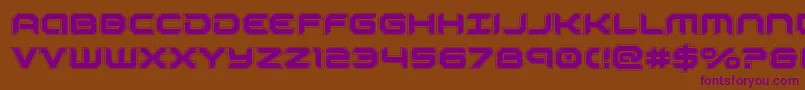 robotauracad Font – Purple Fonts on Brown Background