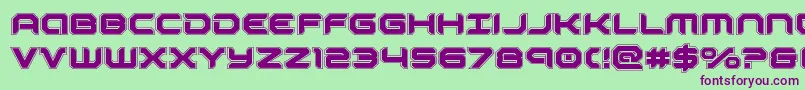 robotauracad Font – Purple Fonts on Green Background