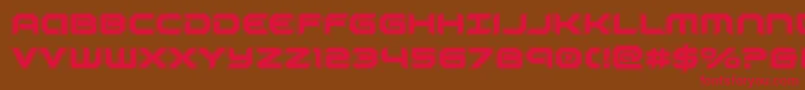 robotauracad Font – Red Fonts on Brown Background