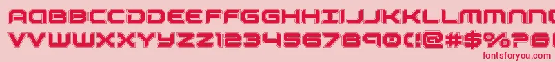 robotauracad Font – Red Fonts on Pink Background