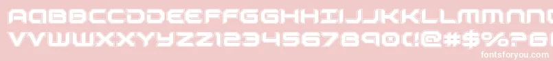 robotauracad Font – White Fonts on Pink Background