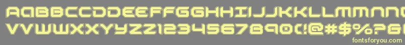 robotauracad Font – Yellow Fonts on Gray Background